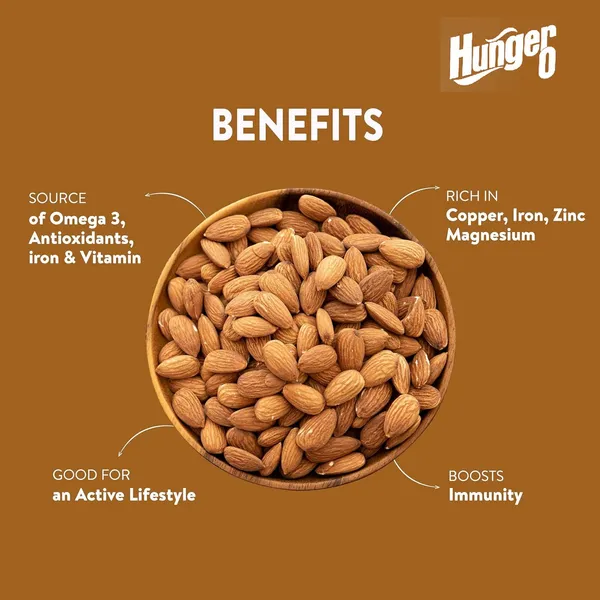 Hunger0_Premium_Quality_California_Almonds_250G_|_100%_Natural_Almonds_(1_X_250_G)