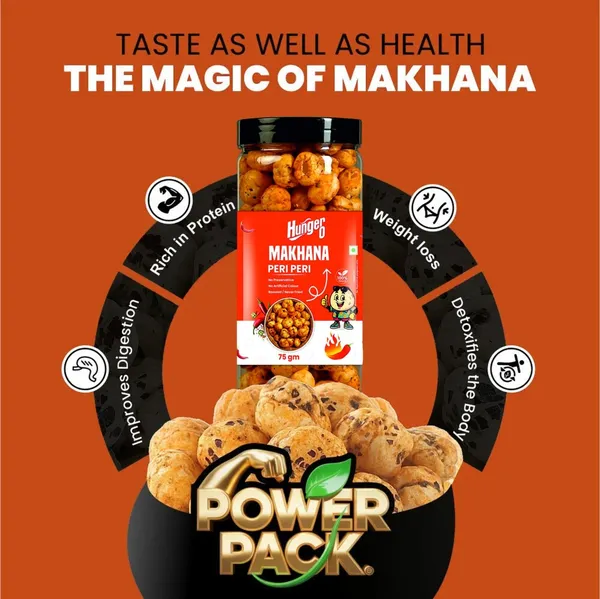 Hunger0_Makhana_Peri_Peri_Roasted_Snack_|_Healthy_&_Crispy_Foxnuts_Fox_Nut_(2_X_75_G)