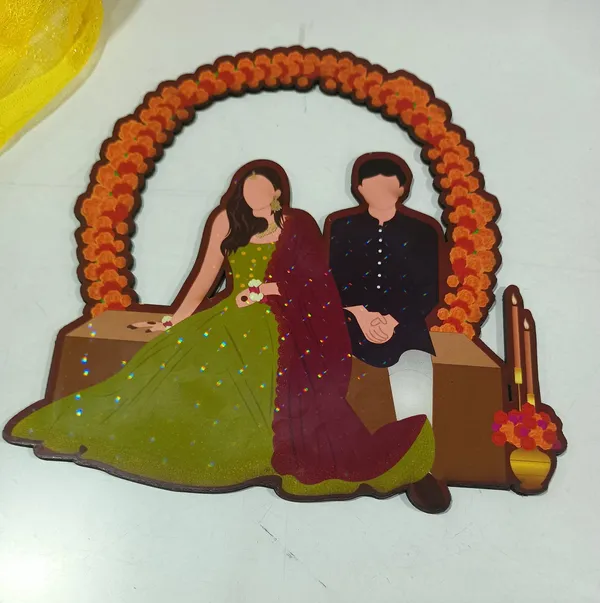 Multicolour_Mdf_2.5_Mm_Mdf_Cutout_Figure_For_Marriage_Or_Any_Celebration_-_10_pcs_piece