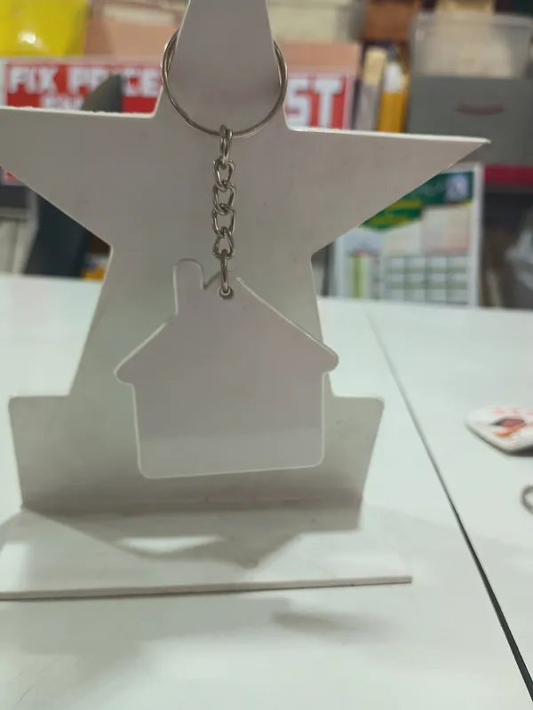 Sublimation_polymer_Key_Chain_house