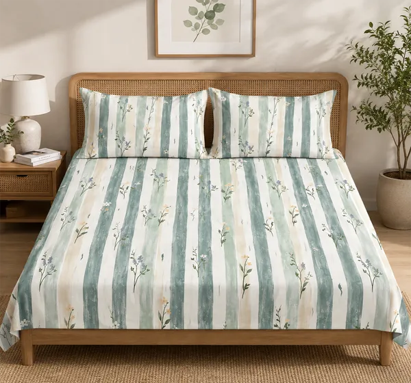 Bloomline_Sage_Glace_Cotton_Bedsheet_Set
