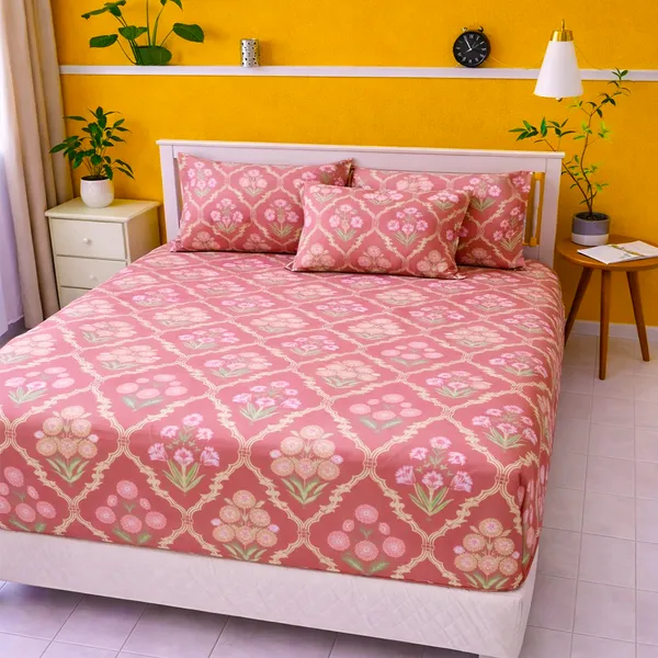 Blush_Garden_Glace_Cotton_Bedsheet_&_Pillow_Cover_Set