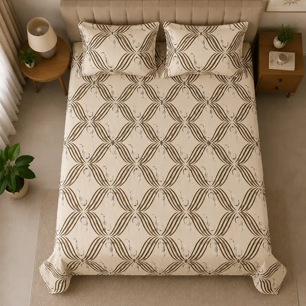 Cocoa_Elegance_Glace_Cotton_Bedsheet_Set