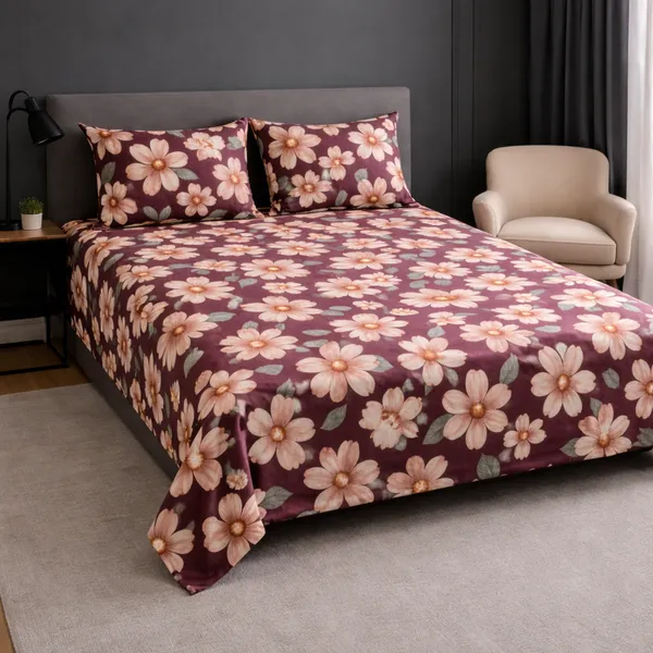 Crimson_Bloom_Glace_Cotton_Bedsheet_Set