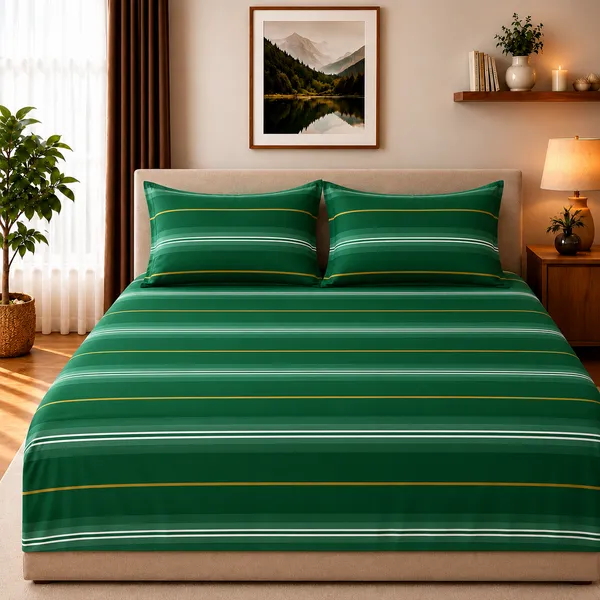 Emerald_Royale_Glace_Cotton_Striped_Bedsheet_Set