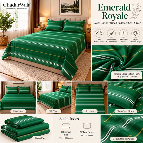 Emerald_Royale_Glace_Cotton_Striped_Bedsheet_Set
