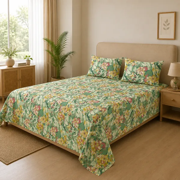 Flora_Veil_Glace_Cotton_Bedsheet_Set