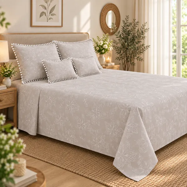 Pom-Pom_Flora_5Pc_Bedsheet_Set_–_Linen_Blossom_(Bag_Packing)