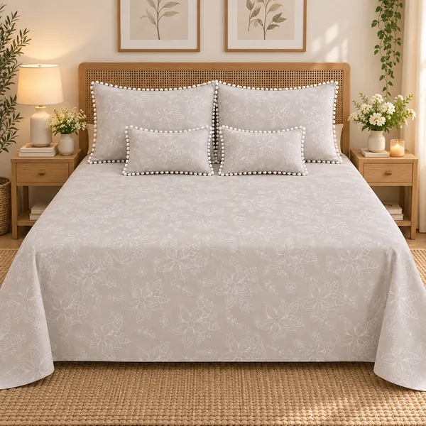 Pom-Pom_Flora_5Pc_Bedsheet_Set_–_Linen_Blossom_(Bag_Packing)