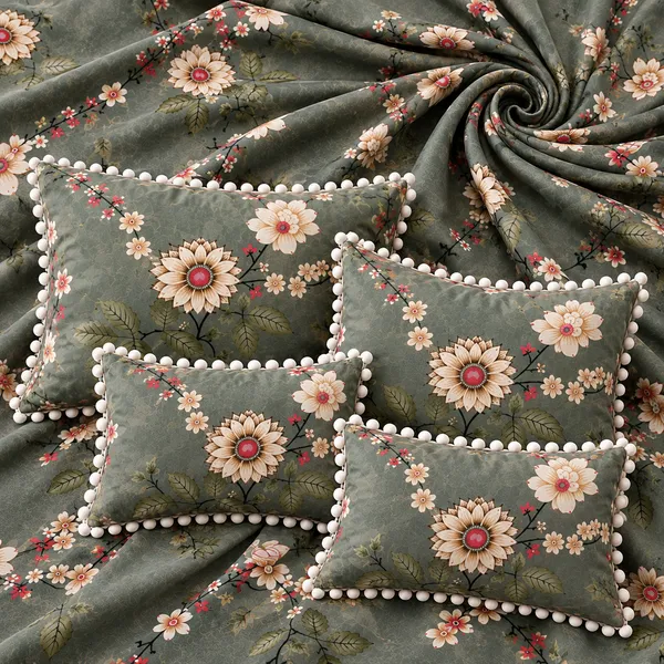 Pom-Pom_Flora_5Pc_Bedsheet_Set_-_Olive_Blossom_(Bag_Packing)