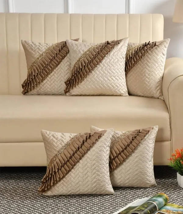 Pack_of_5_Regal_Luxe_Frill_Cushion_Covers_–_Elegant_Brown_Edition