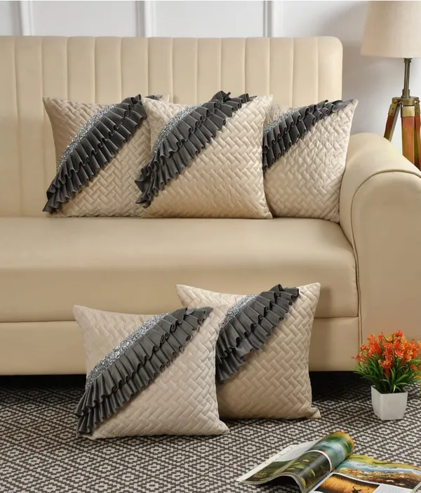 Pack_of_5_Royal_Frill_Cushion_Cover_Set_–_Elegant_Grey_Home_Collection