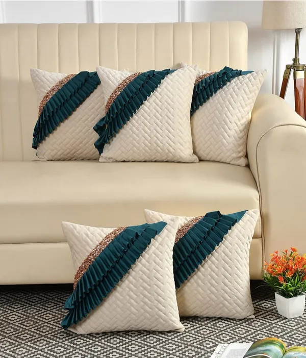 Pack_of_5_Royal_Luxe_Cushion_Cover_Set_–_Teal_Decorative_Sofa_Collection
