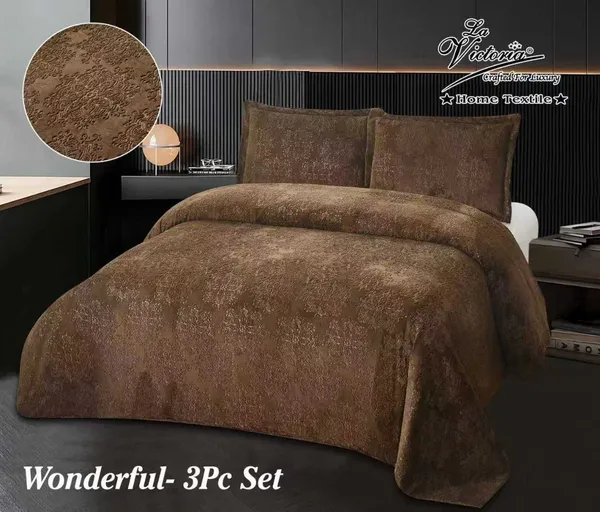 Chocolate_Brown_Velvet_Warm_Bedsheet
