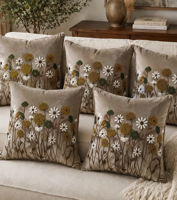 Pack_of_5_Aesthetic_Wildflower_Cushion_Cover_Set_–_Luxury_Greige_Edition