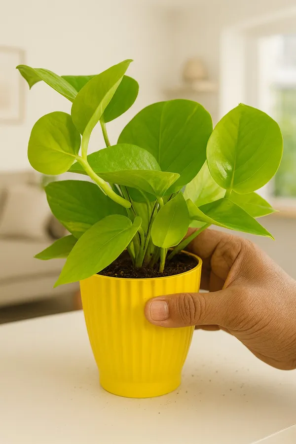 Green_Money_Plant_With_Round_Coloured_Plastic_Pot_Perfect_Gift_Home_Decor
