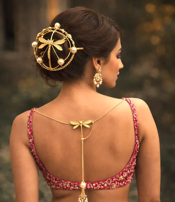 Gold_Brass_Hair_Bun_For_Women
