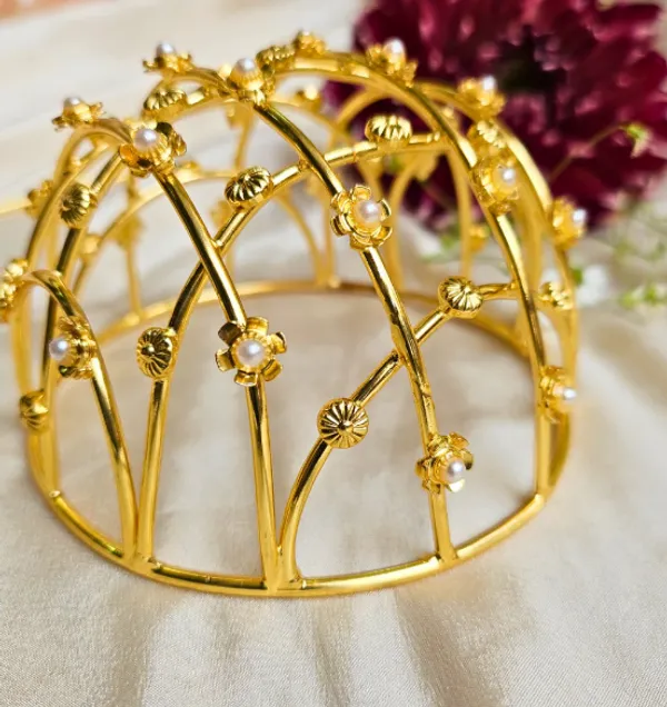 Gold_Brass_Hair_Bun_For_Women