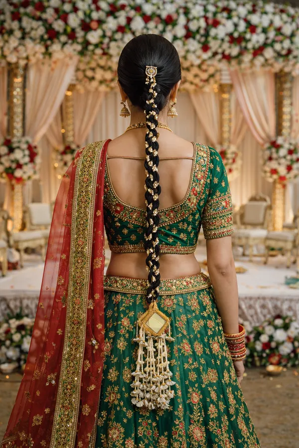 Silver_&_Gold_Golden,_Black,_Tassels,_Shells,_Pearl_Patiala_Shahi_Paranda_For_Women,_Girls