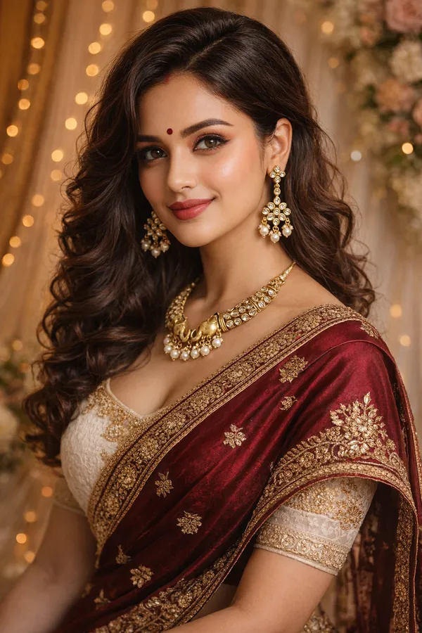 Gold_Brass_Kundan_Pearl_Bridal_Necklace_Set_For_Women