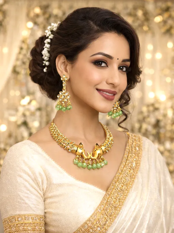 Gold_Brass_Kundan_Drop_Bridal_Necklace_Set_For_Women