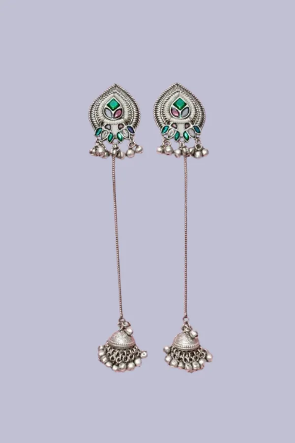 Multicolor_Brass_Jhumka_Earrings_For_Women