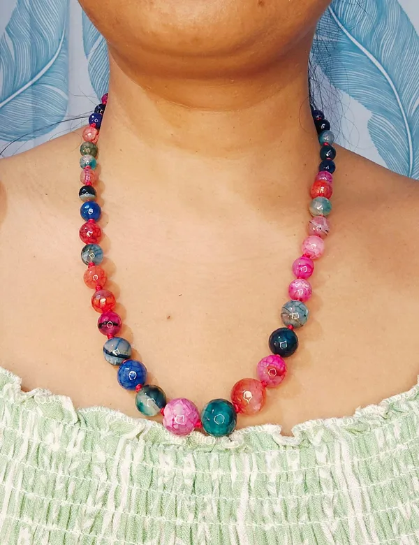 Multicolor_Brass_Agate_Onyx_Stone_Bead_Necklace_For_Women