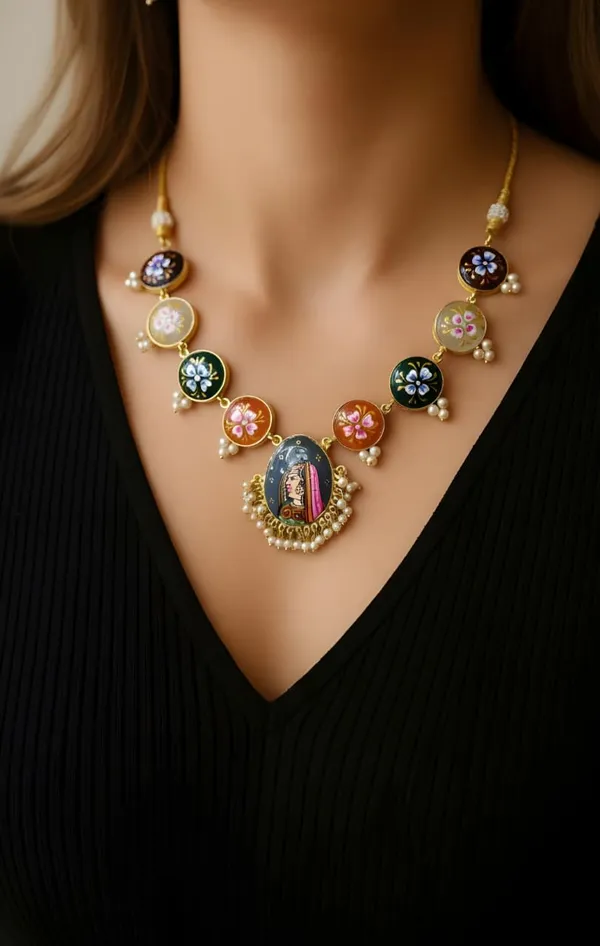 Multicolor_Brass_Kundan_Pearl_Necklace_Set_For_Women