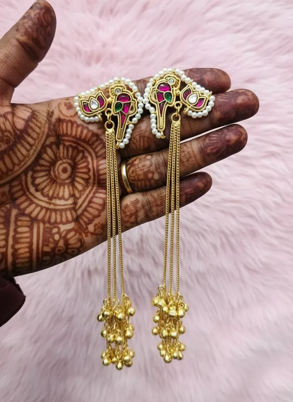 Gold_Brass_Meenakari_Pearl_Kashmiri_Earrings_For_Women