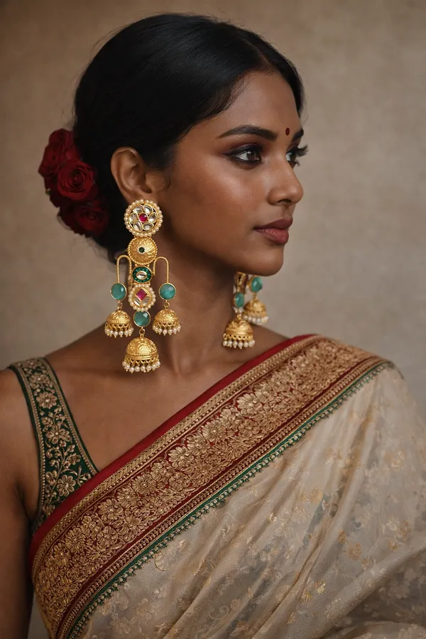 Multicolor_Brass_Kashmiri_Earrings_For_Women