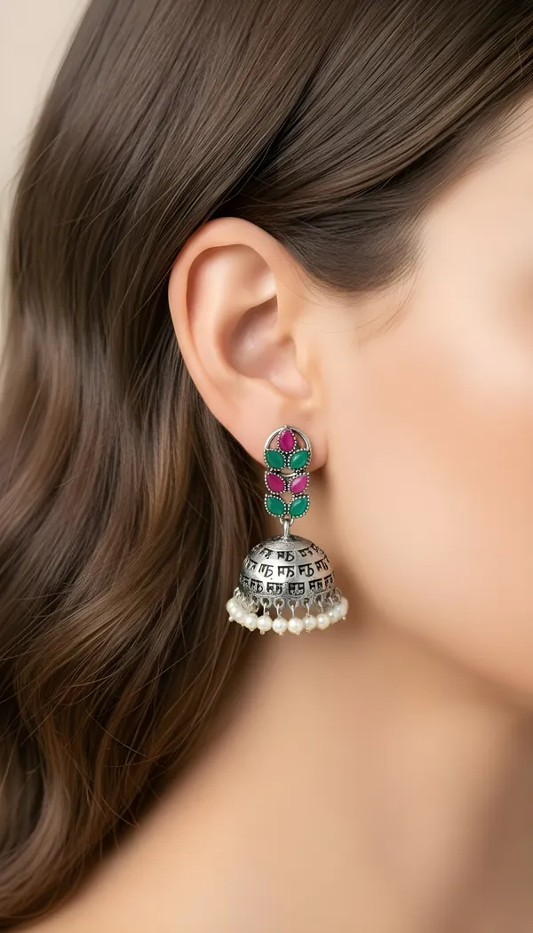 Multicolor_Brass_Moissanite_Stone_Earrings_For_Women