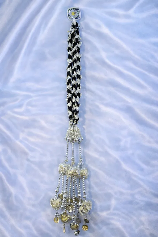Silver_Golden,_Silver,_Black,_Tassels_Patiala_Shahi_Paranda_For_Women,_Girls