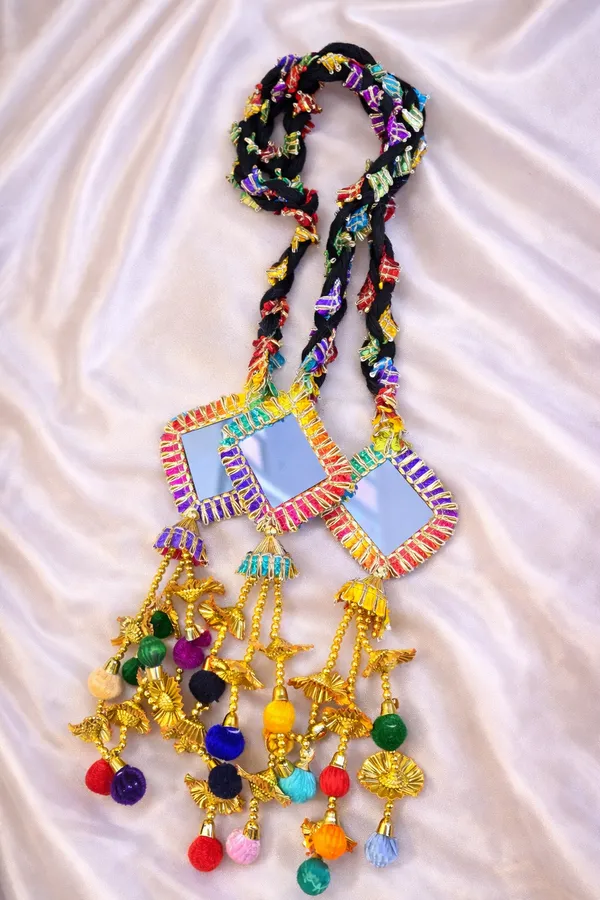 Multicolor_Multi-Color_Golden,_Black,_Tassels,_Shells,_Pearl,_Mirror_Patiala_Shahi_Paranda_For_Women,_Girls