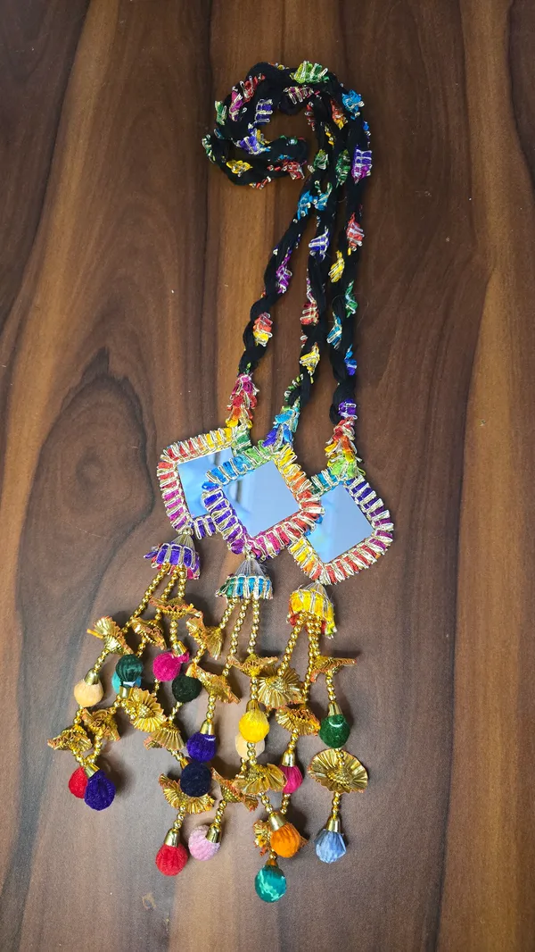 Multicolor_Multi-Color_Golden,_Black,_Tassels,_Shells,_Pearl,_Mirror_Patiala_Shahi_Paranda_For_Women,_Girls
