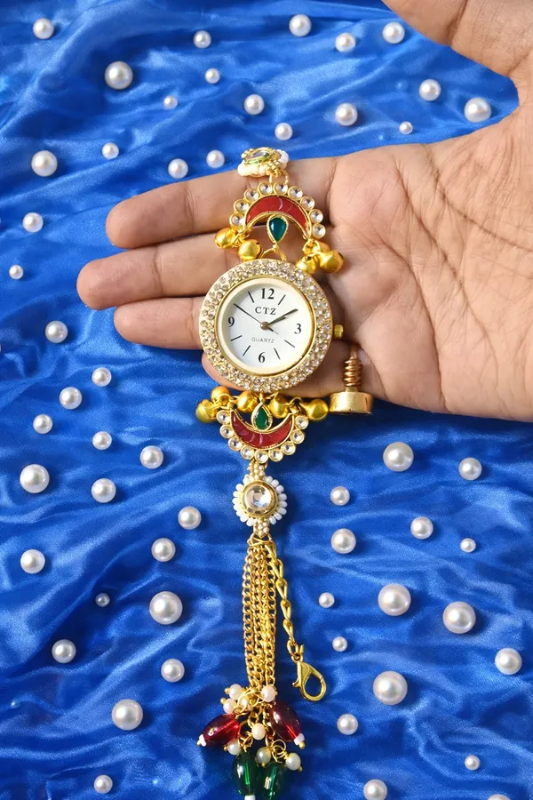 Gold_Brass_Kundan_Kashmiri_Watch_For_Women