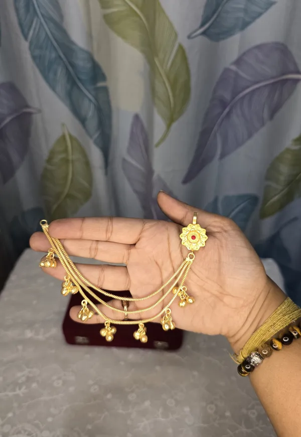 Gold_Brass_Kanak_Phool_Jhanjhar_For_Women