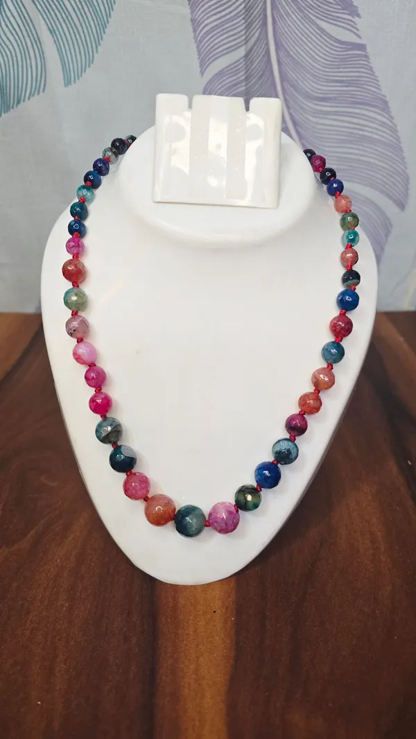 Multicolor_Brass_Agate_Onyx_Stone_Bead_Necklace_For_Women