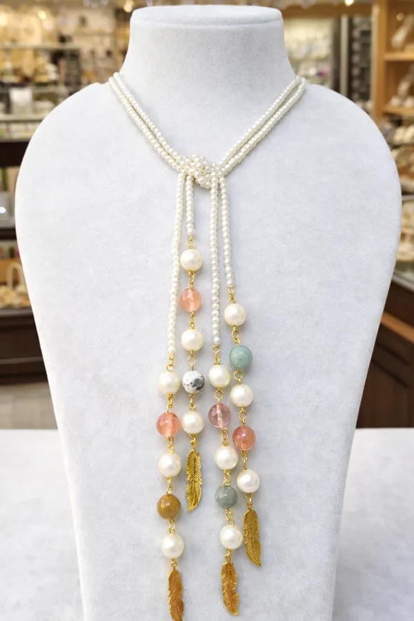 Multicolor_Brass_Long_Stone_Adjustable_Necklace_For_Women