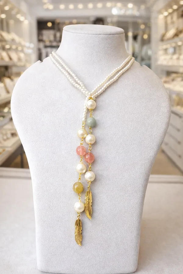 Multicolor_Brass_Long_Stone_Adjustable_Necklace_For_Women