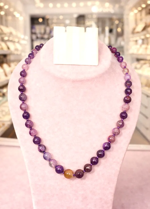 Multicolor_Brass_Agate_Onyx_Stone_Bead_Necklace_For_Women