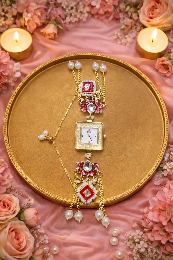 Multicolor_Brass_Kundan_Kashmiri_Watch_For_Women