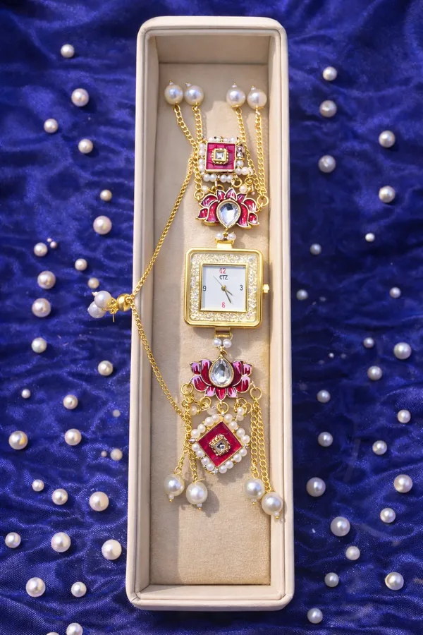 Multicolor_Brass_Kundan_Kashmiri_Watch_For_Women