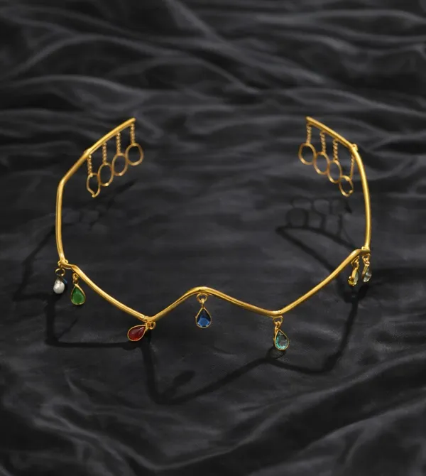 Gold_Brass_Hair_Tiara_For_Women