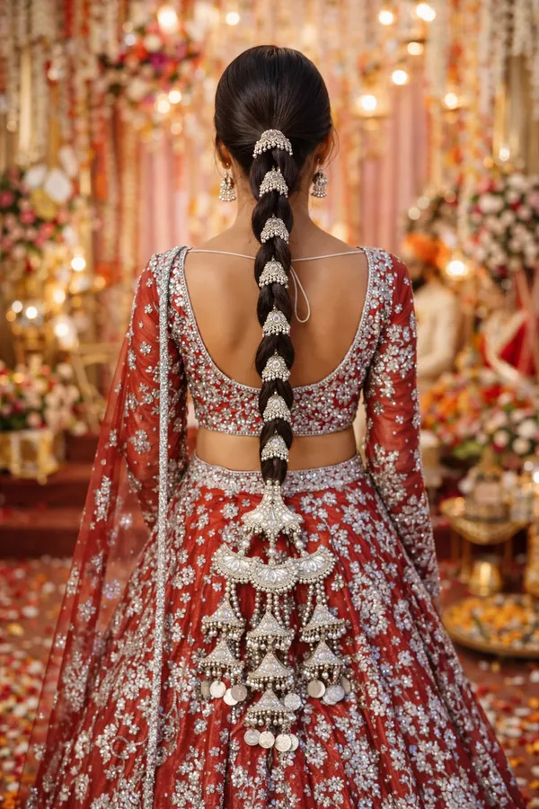 Silver_Golden,_Silver,_Black,_Tassels_Patiala_Shahi_Paranda_For_Women,_Girls