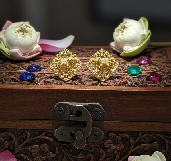 Gold_Brass_Temple_Stud_Earrings_For_Women