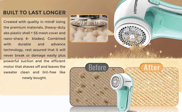 White_Electric_Fabric_Lint_Remover_Machine_For_Clothes_Portable_Clothes_Shaver_With_Powerful_Motor