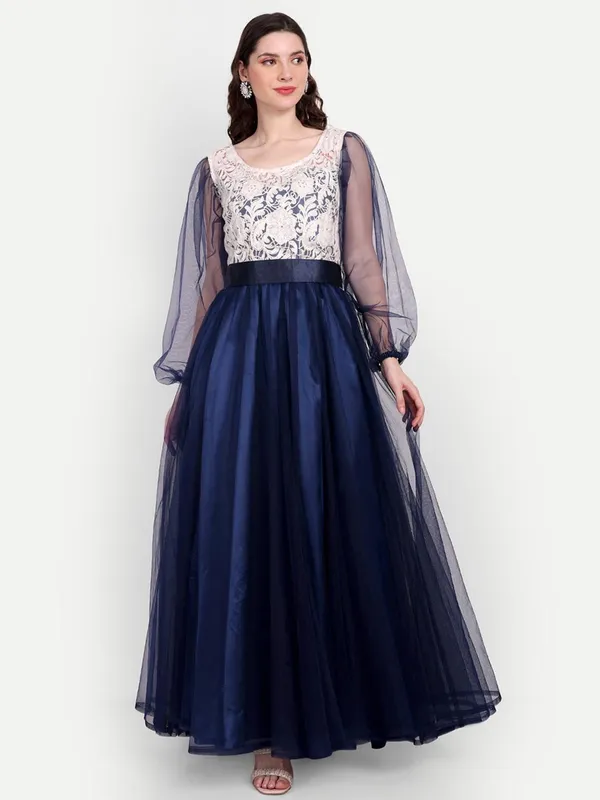 Blue_Cotton_Premium_&_Elegant_Dress_For_Women