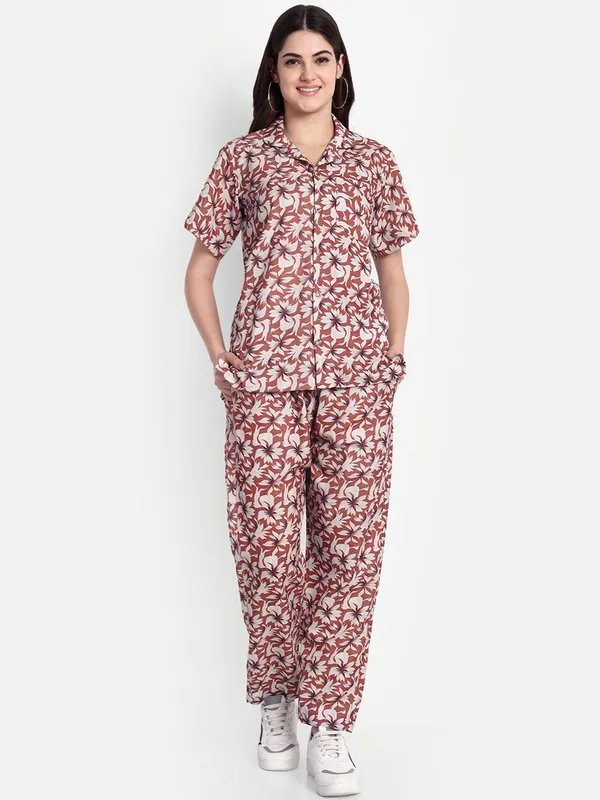 White_And_Brown_Cotton_Premium_&_Elegant_Co-Ord_Set_For_Women