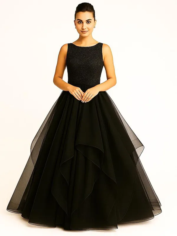 Black_Cotton_Premium_&_Elegant_Gown_For_Women
