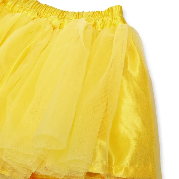 Yellow_Cotton_Premium_&_Elegant_Top_&_Skirt_With_Bow_For_Girls